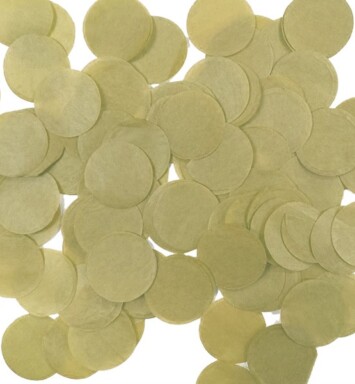 100g Gold Round Tissue Paper Confetti - 15mm