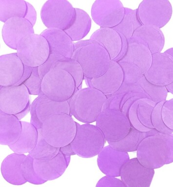 100g Lilac Round Tissue Paper Confetti - 25mm