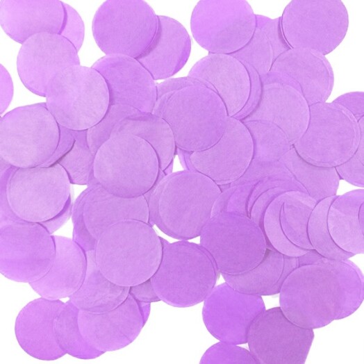 100g Lilac Round Tissue Paper Confetti - 25mm