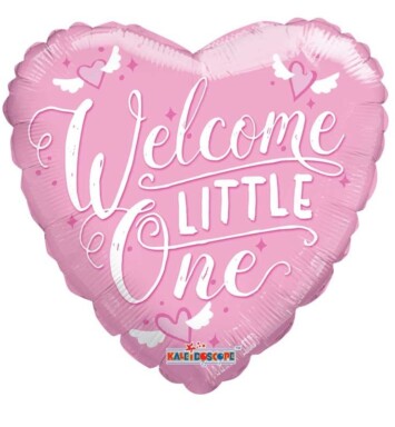 18" Welcome Little One Pink Foil Balloon