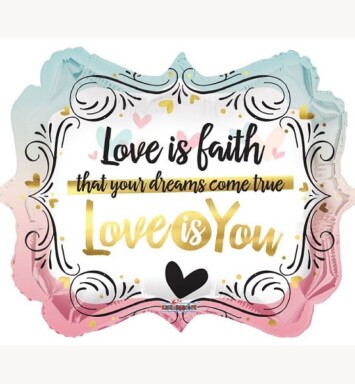 18 Inch Love is You Foil Balloon