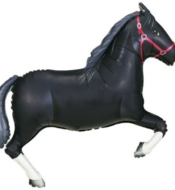 Black Horse Super Shape Foil Balloon