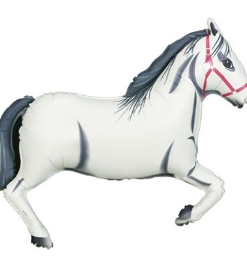 White Horse Super Shape Foil Balloon