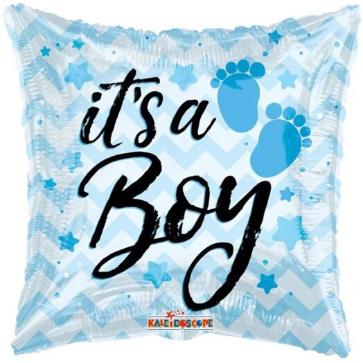 18 Inch It's A Boy Footprints Foil Balloon