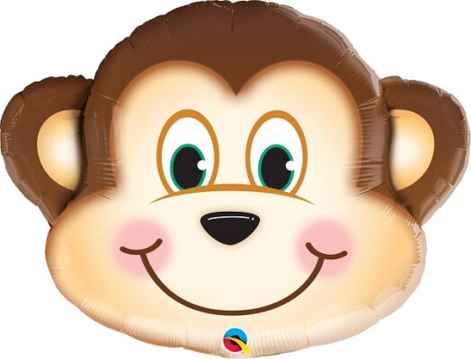 Mischievous Monkey Super Shape Foil Balloon