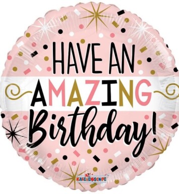 18" Have An Amazing Birthday Foil Balloon