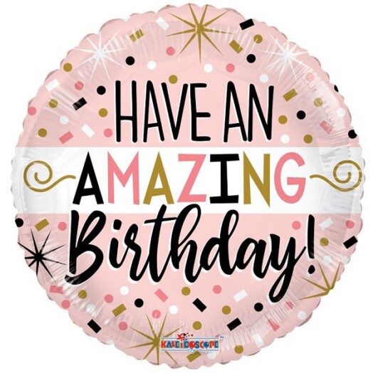 18" Have An Amazing Birthday Foil Balloon