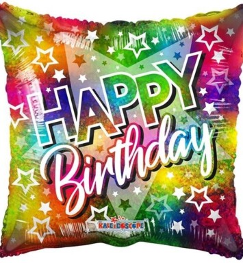 18 Inch Birthday Big Star Multicolour Foil Balloon