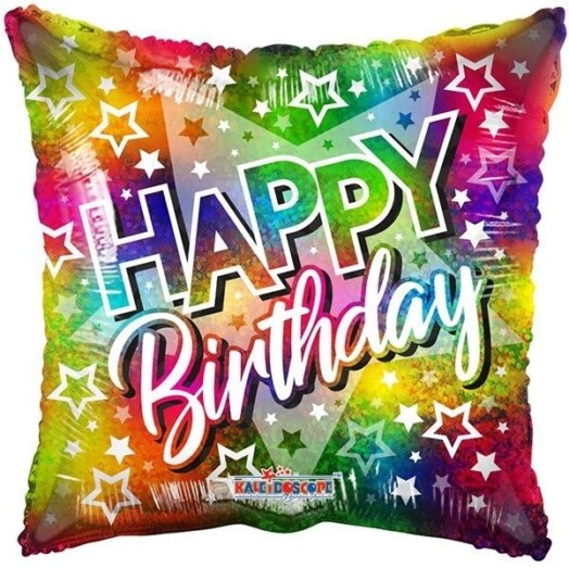 18 Inch Birthday Big Star Multicolour Foil Balloon