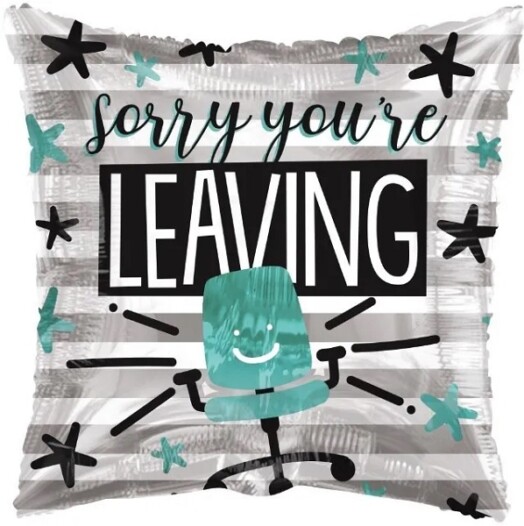 18 Inch ECO Sorry You're Leaving Foil Balloon