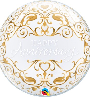 22" Deco Bubble - Anniversary Classic Balloon