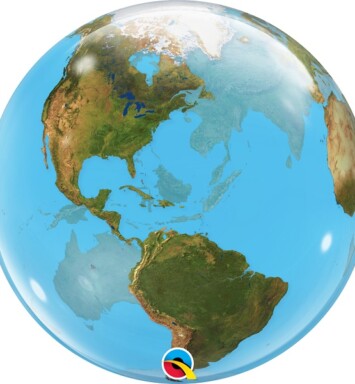 22" Planet Earth World Bubble Balloon