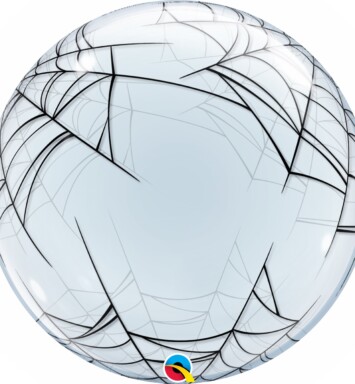 24" Deco Bubble - Spider's Web Balloon