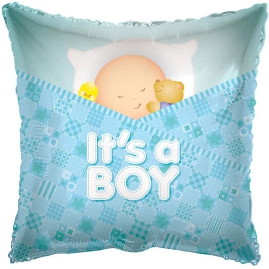 18 Inch Baby Boy Sleeping Foil Balloon