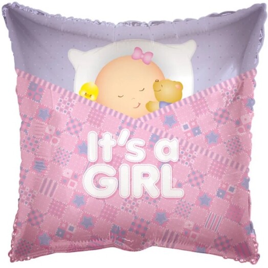 18 Inch Baby Girl Sleeping Foil Balloon