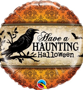 18 Inch Have A Haunting Halloween Foil Balloon