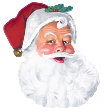 Santa Face Cut-Out