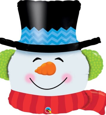 Smilin Snowman Super Shape Foil Balloon