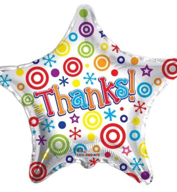 18" Thanks Balloon Foil Balloon