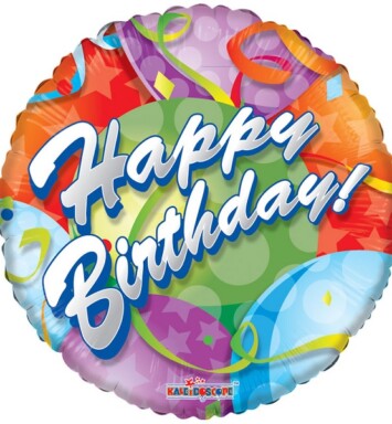 18" Birthday Festive Balloons Foil Balloon