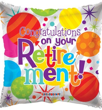 18" Congratulations on Your Retirement Foil Balloon