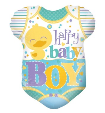18" Baby Boy Clothes Shape Foil Balloon