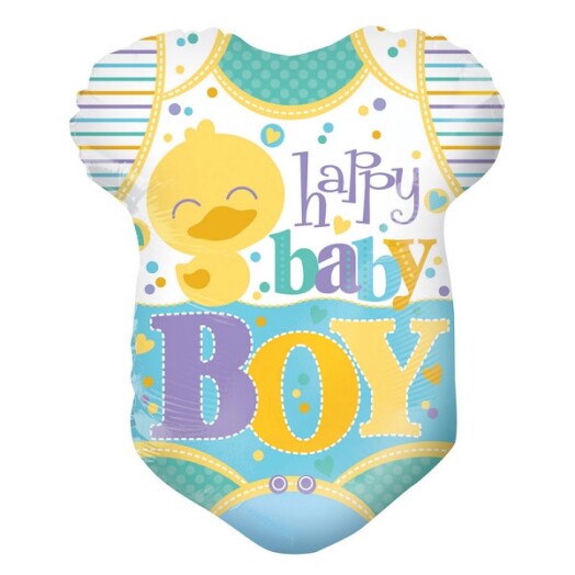 18" Baby Boy Clothes Shape Foil Balloon