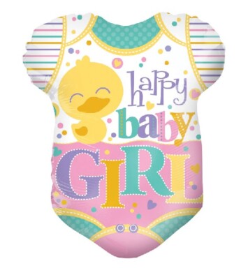 18" Baby Girl Clothes Shape Foil Balloon