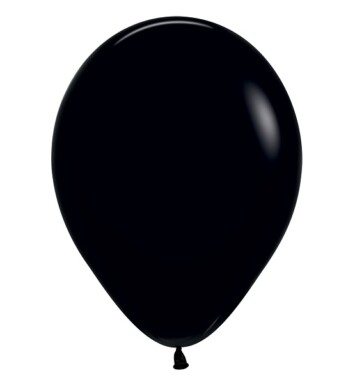 12 Inch Fashion Black Latex Balloons 50ct