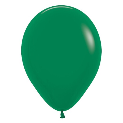 5 Inch Fashion Forest Green Latex Balloons 100ct