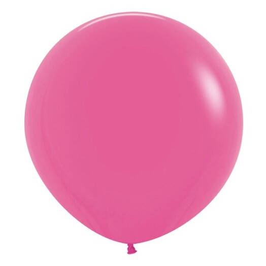 24 Inch Fashion Fuchsia Latex Balloons 3ct