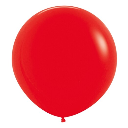 24 Inch Fashion Red Latex Balloons 3ct