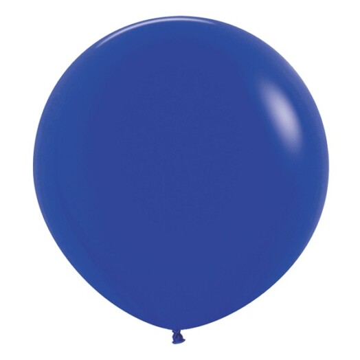 24 Inch Fashion Royal Blue Latex Balloons 3ct
