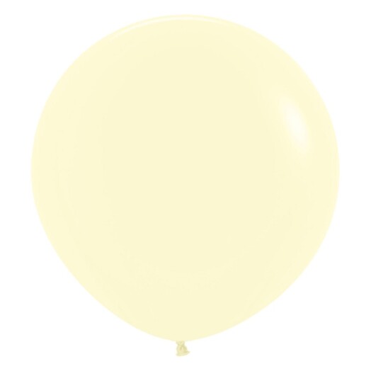 36 Inch Pastel Matte Yellow Latex Balloons 2ct