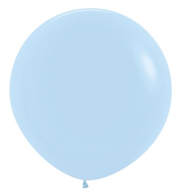 36 Inch Pastel Matte Blue Latex Balloons 2ct