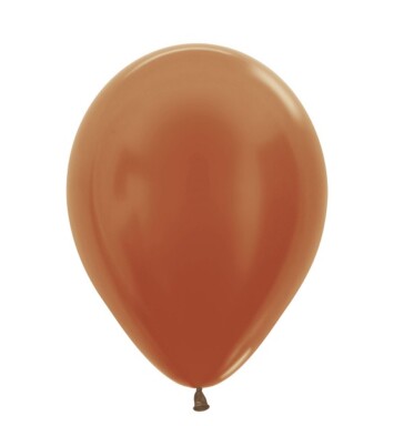 12 Inch Metallic Copper Latex Balloons 50ct