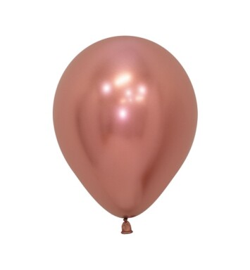 5 Inch Reflex Rose Gold Latex Balloons 50ct