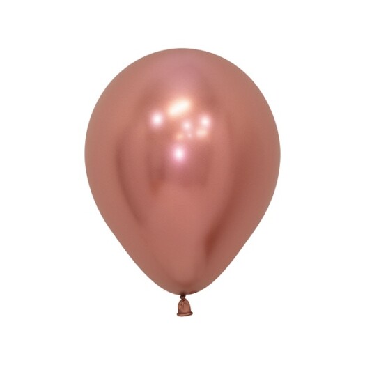 5 Inch Reflex Rose Gold Latex Balloons 50ct