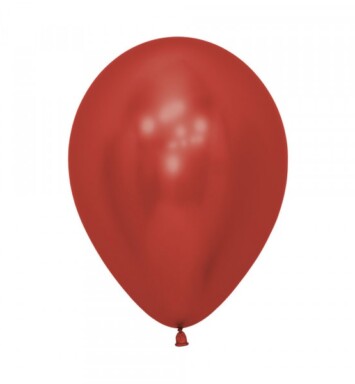 12 Inch Reflex Crystal Red Latex Balloons 50ct