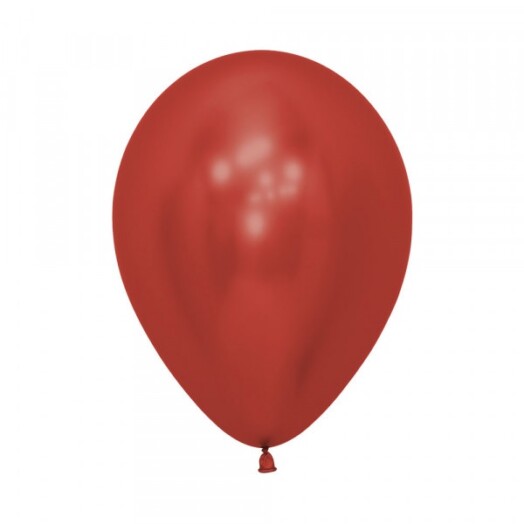 12 Inch Reflex Crystal Red Latex Balloons 50ct