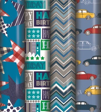Box of 39 3m Male Gift Wrap