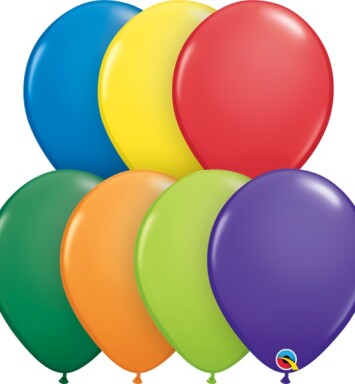 11 Inch Carnival Assortment Latex Balloons 25ct
