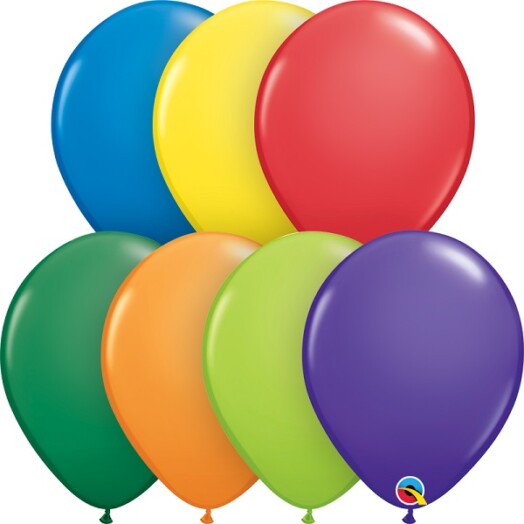 5 Inch Carnival Assortment Latex Balloons 100ct