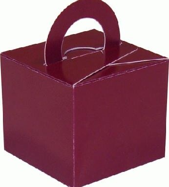 Balloon Gift Box Weight - Burgundy