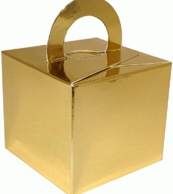 Balloon Gift Box Weight - Gold