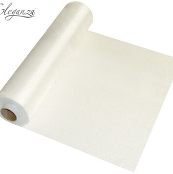 29cm x 25m Eleganza Sheer Organza White