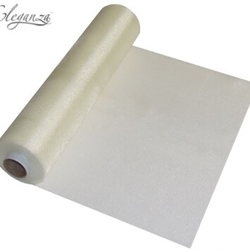 29cm x 25m Eleganza Sheer Organza Ivory