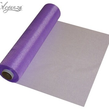 29cm x 25m Eleganza Sheer Organza Purple