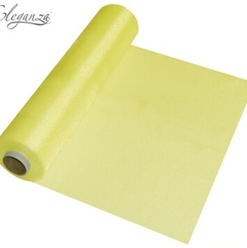29cm x 25m Eleganza Sheer Organza Yellow