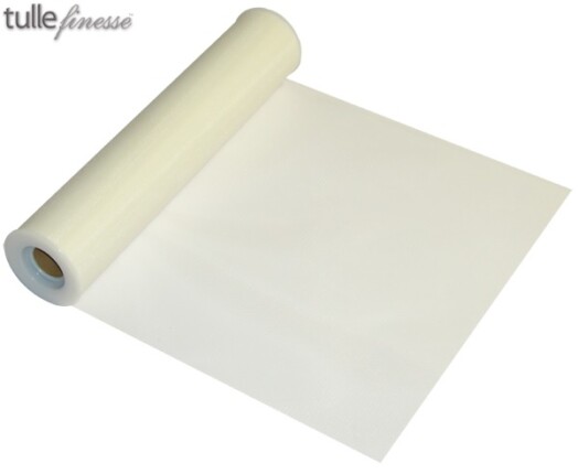 12 Inch x 25yds Tulle Finesse Ivory